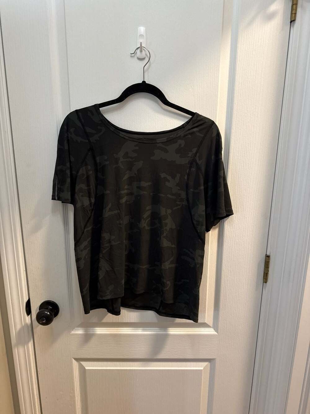 Lululemon Sculpt Short Sleeve Shirt Heritage 365 Camo Deep Coal Multi